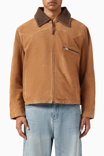 Western Barn Jacket in Suede
