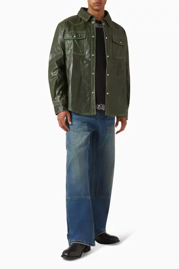 Western Shirt in Leather