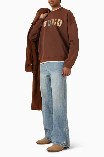 Tapestry Logo Sweatshirt in French Terry