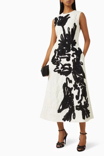 Jacquard Embroidered Dress