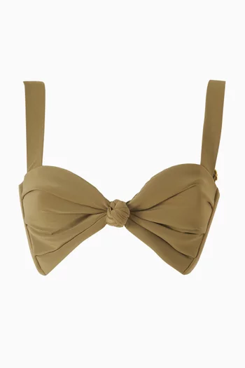 Hayden Pleated Bikini Top