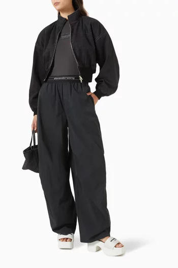 Reverse Embroidered T-shirt in Cotton