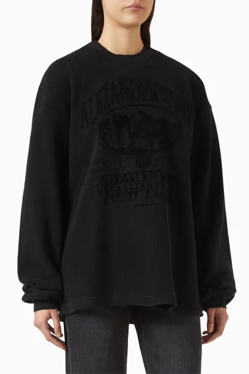 Boxy Graphic T-shirt in Jersey