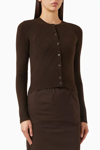 Open-knit Cardigan in Cashmere