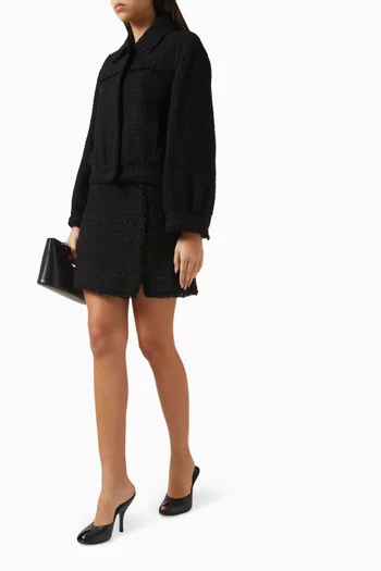 Neo Mini Skirt  in Tweed