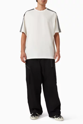 تي شيرت بالثلاثة خطوط مزيج صوف