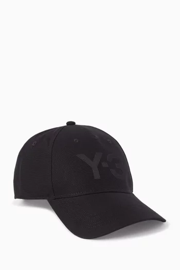 كاب كلاسيكي بشعار الماركة قطن تويل