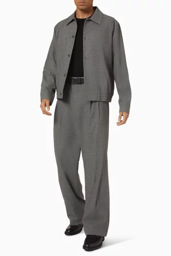 قميص بنمط جاكيت ايرني صوف