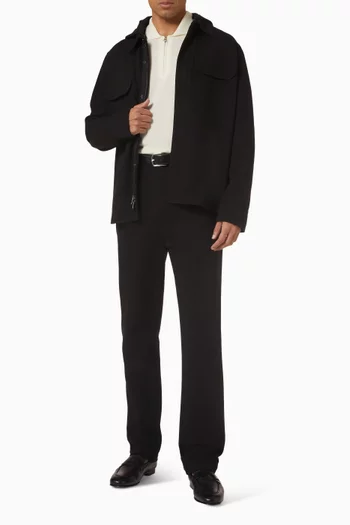 بنطال جيك بساق مستقيمة قطن تويل