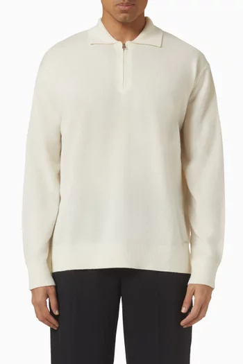 سترة بولو كلاوس بسحّاب كشمير