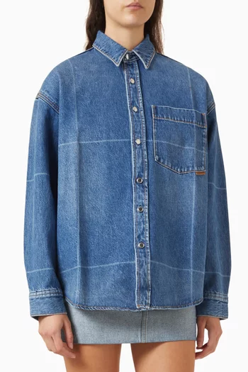 Vintage-effect Shirt in Denim