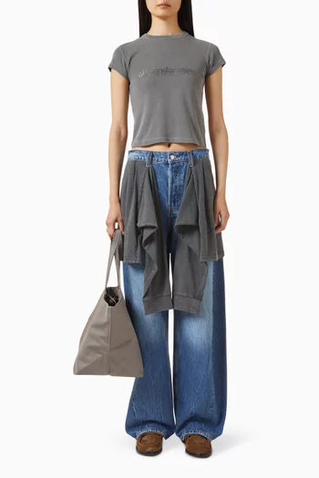 Pre-styled Slouchy Jeans in Denim