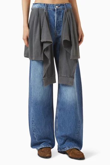 Pre-styled Slouchy Jeans in Denim