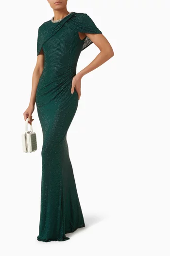 Rhinestone-embellished Gown