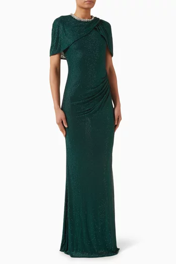 Rhinestone-embellished Gown