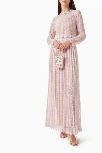 Floral Lace Maxi Dress