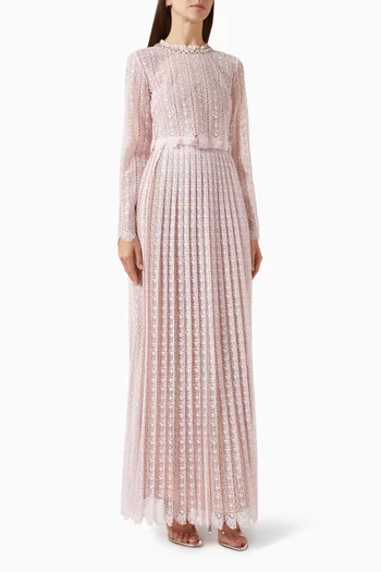 Floral Lace Maxi Dress