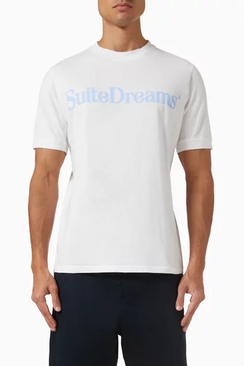 تي شيرت رينجر فينتج بطبعة Suite Dreams قطن