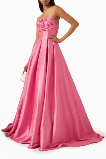 Strapless Princess Gown in Mikado