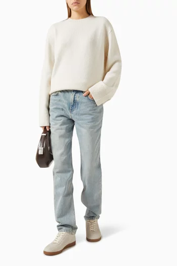 سترة بفتحة رقبة مستديرة كشمير