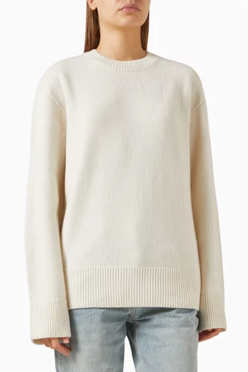 سترة بفتحة رقبة مستديرة كشمير