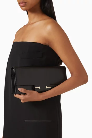 Aube East West Shoulder Bag in Leather