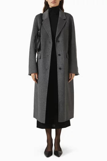 Structured Coat in Merino Wool