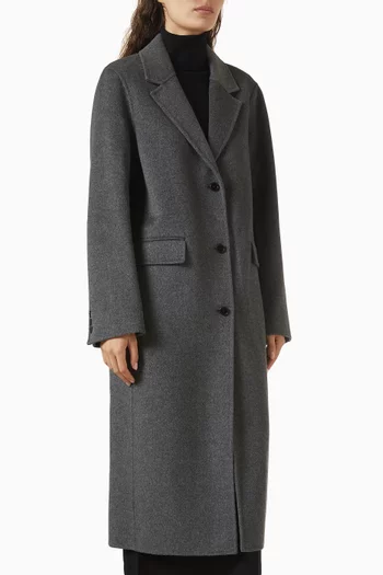 Structured Coat in Merino Wool