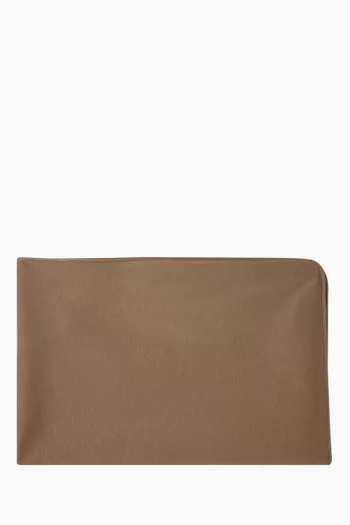 وشاح بحواف من الجلد صوف