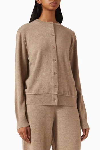 Aura Buttoned Cardigan in Cashmere