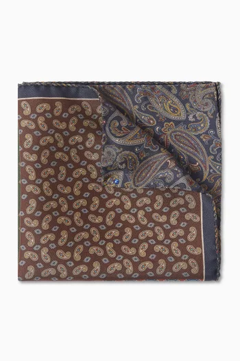 Two-face Pocket Square in Silk