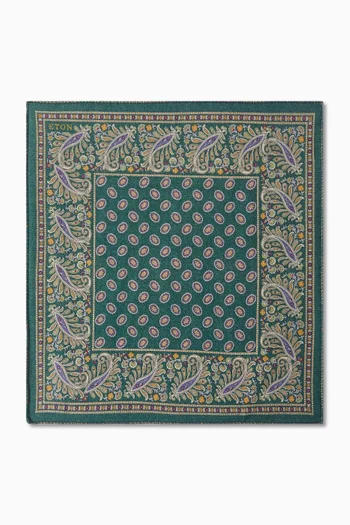 منديل جيب بوجهين صوف