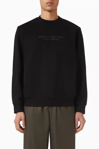 Tonal Logo Crew Neck Sweatshirt