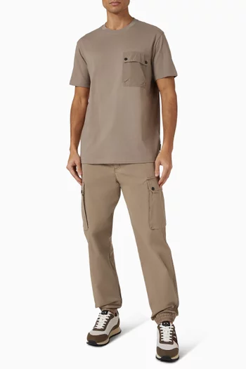 تي شيرت بجيب قطن