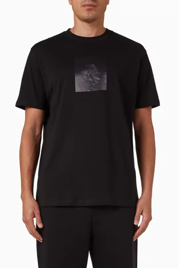 تي شيرت بشعار AX قطن