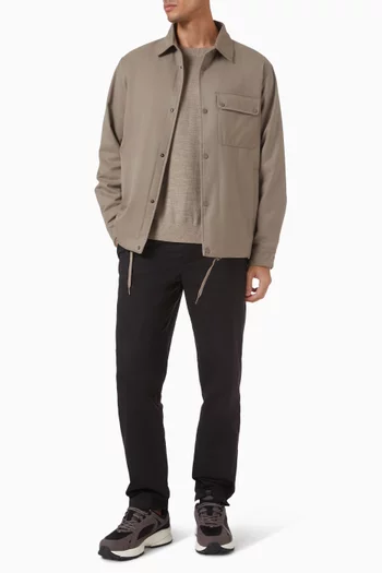 AX Logo Sweater in Rib-knit