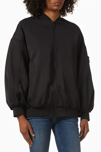 Ruffled Blouson Jacket