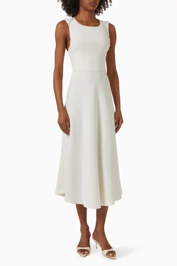 Criss-cross Midi Dress