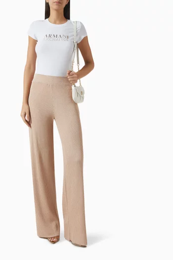 تي شيرت بقصة ضيقة بشعار AX