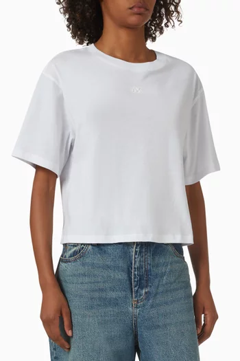 تي شيرت قصير بشعار AX