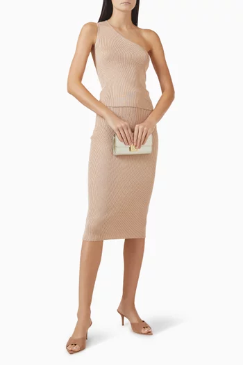 One-shoulder Top in Technical Fabric