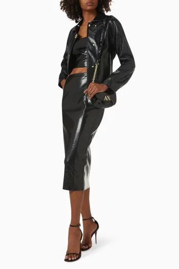 Cropped Top in Leather