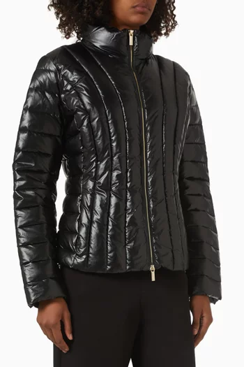 Puffer Jacket in Quilted-nylon
