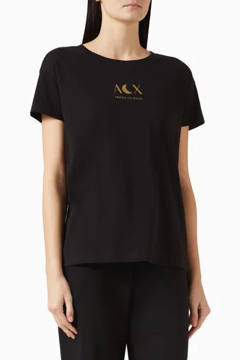 Logo Boyfriend T-shirt in Cotton