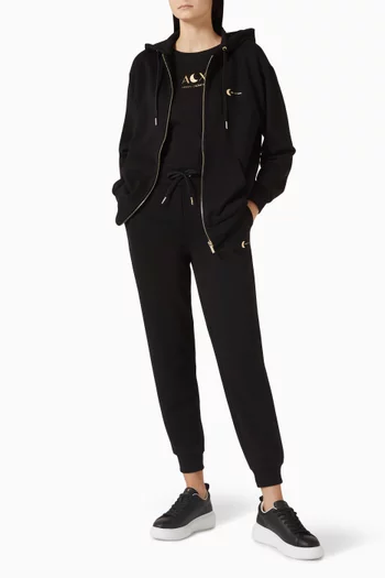 Zip Hoodie in Cotton French Terry