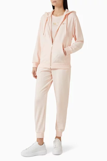 Zip Hoodie in Cotton French Terry