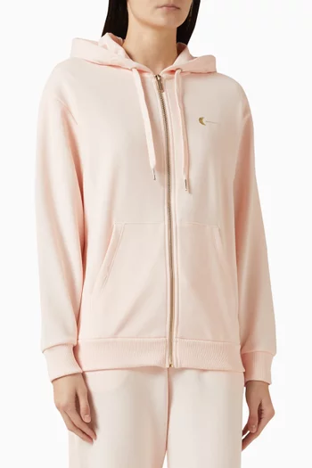 Zip Hoodie in Cotton French Terry
