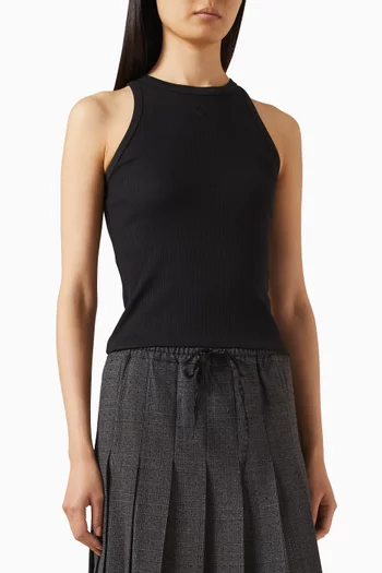 بلوزة بلا أكمام قطن