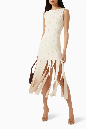 Aphrodite Fringed Midi Dress