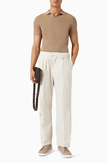 Polo Shirt in Cotton-knit